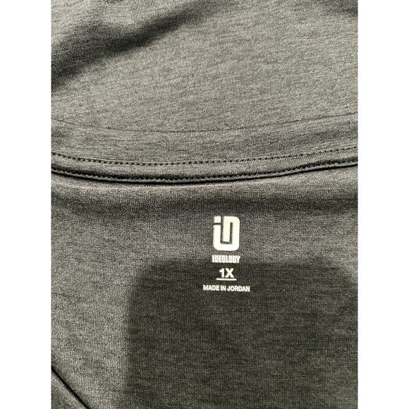 ID Ideology Women's Plus Size 1X Essentials Tee T-Shirt Top Rapidry Color: Noir - Picture 8 of 8